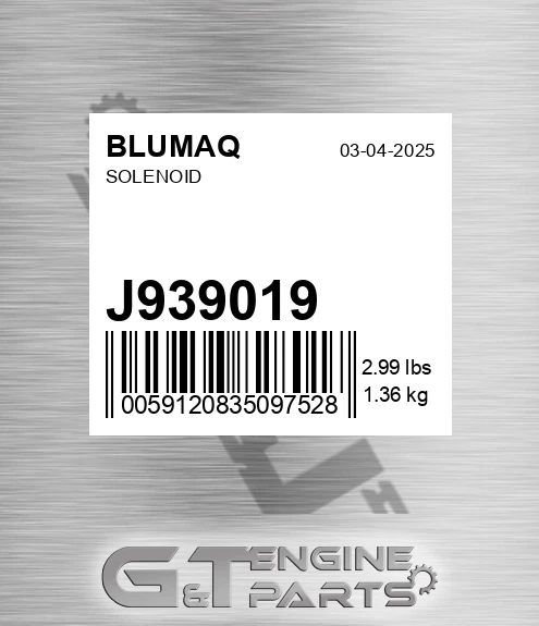 J939019 BLUMAQ Solenoid
