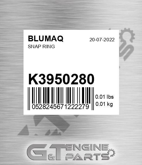 K3950280 BLUMAQ Snap Ring