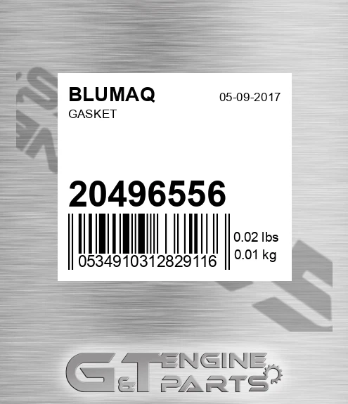 20496556 Gasket for BLUMAQ