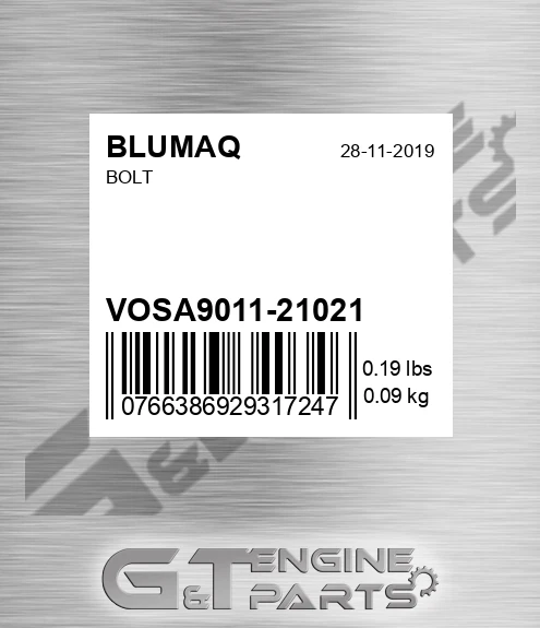 VOSA9011-21021 Bolt for BLUMAQ