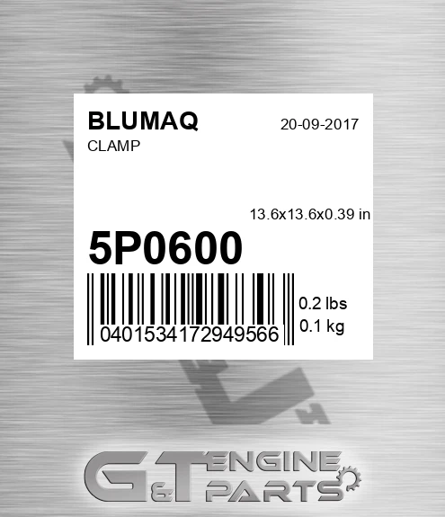 5P-0600 Clamp for BLUMAQ