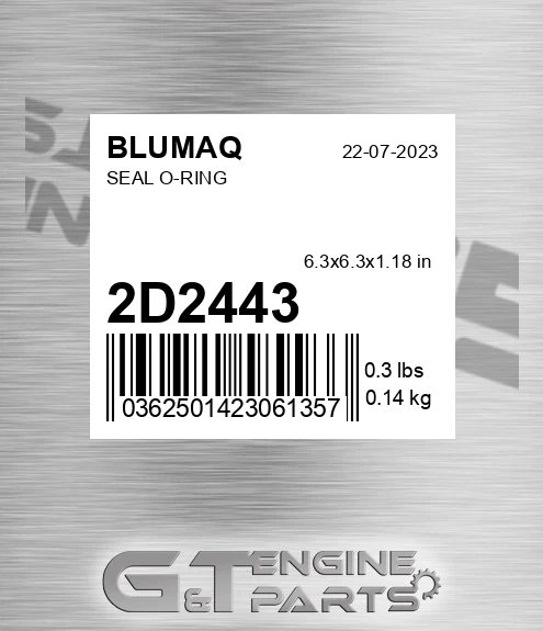 2D-2443 Seal O-ring for BLUMAQ