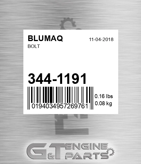 344-1191 Bolt