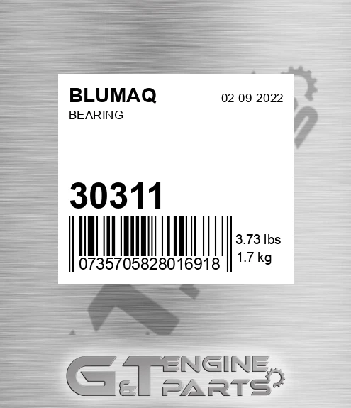 30311 Bearing for BLUMAQ