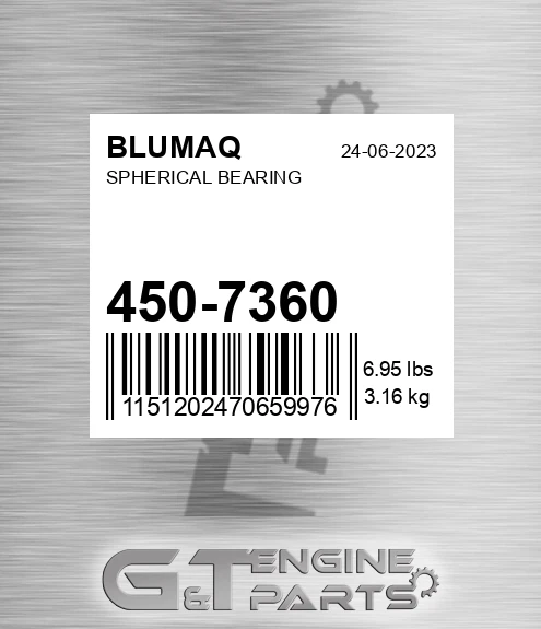 450-7360 Spherical Bearing for BLUMAQ