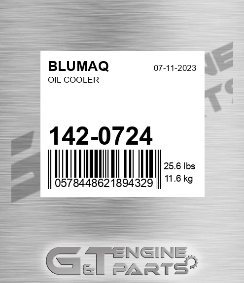 142-0724 Oil Cooler for BLUMAQ