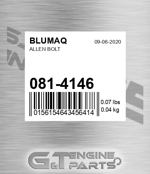 081-4146 Allen Bolt for BLUMAQ