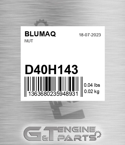 D40H143 Nut