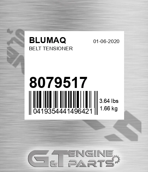 8079517 Belt Tensioner for BLUMAQ
