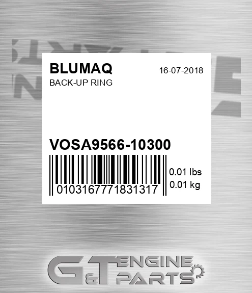 VOSA9566-10300 Back-up Ring for BLUMAQ
