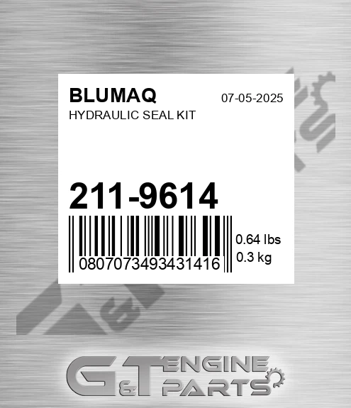 211-9614 Hydraulic Seal Kit for BLUMAQ