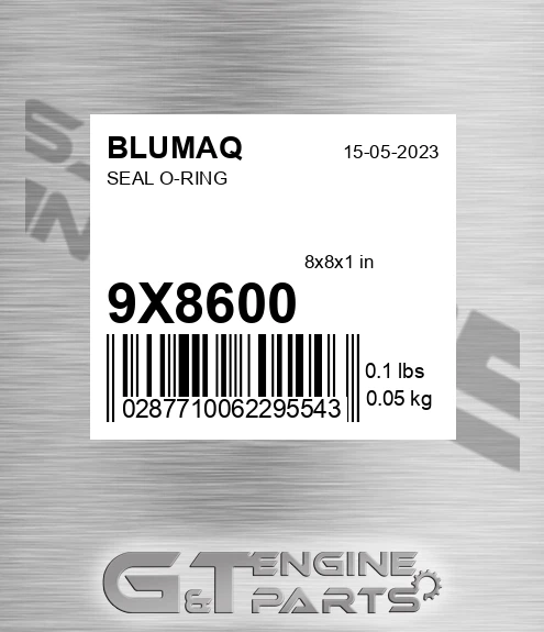 9X-8600 Seal O-ring for BLUMAQ