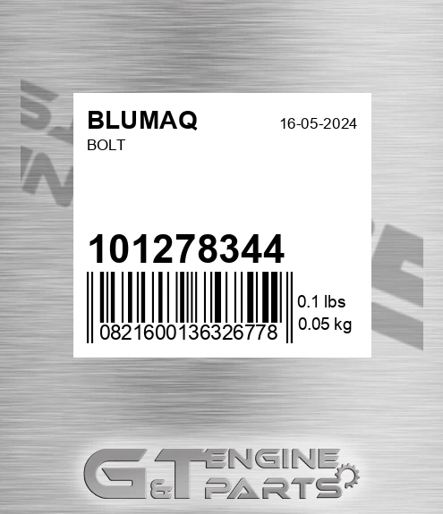 101278344 Bolt for BLUMAQ