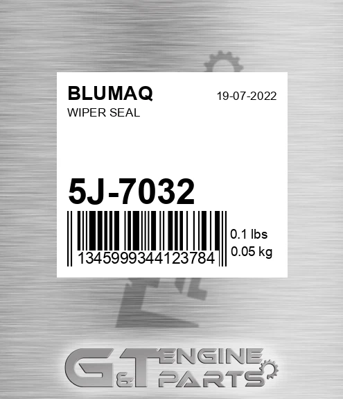 5J-7032 Wiper Seal
