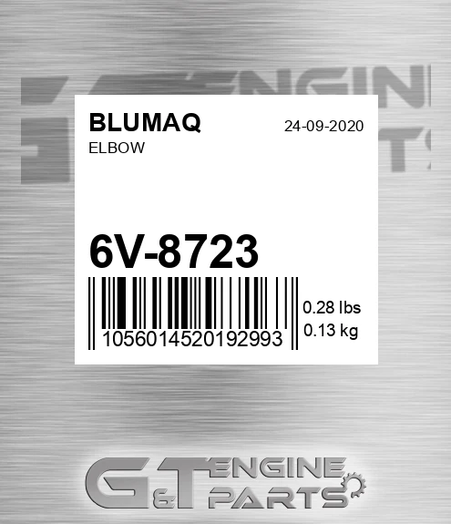 6V-8723 Elbow for BLUMAQ