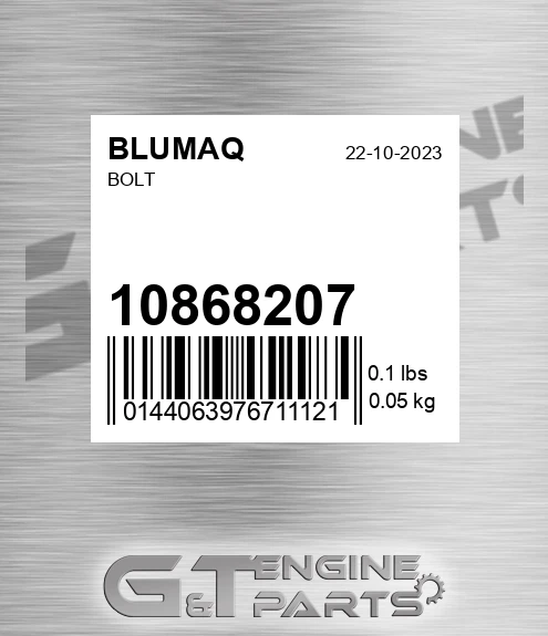 10868207 Bolt for BLUMAQ