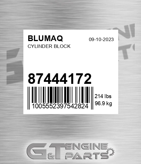 87444172 Cylinder Block