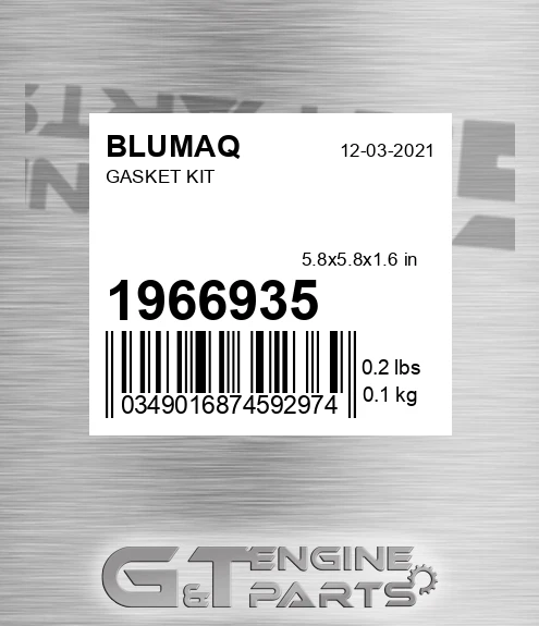 196-6935 Gasket Kit for BLUMAQ