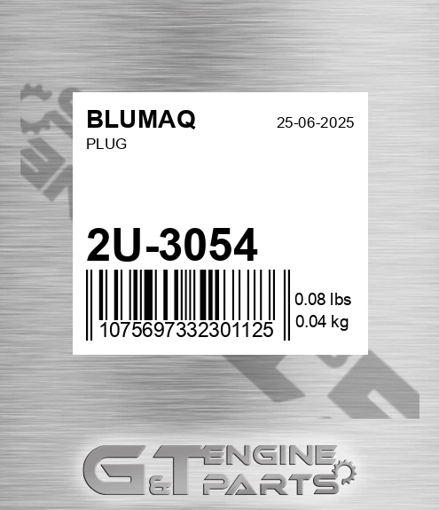 2U-3054 Plug for BLUMAQ