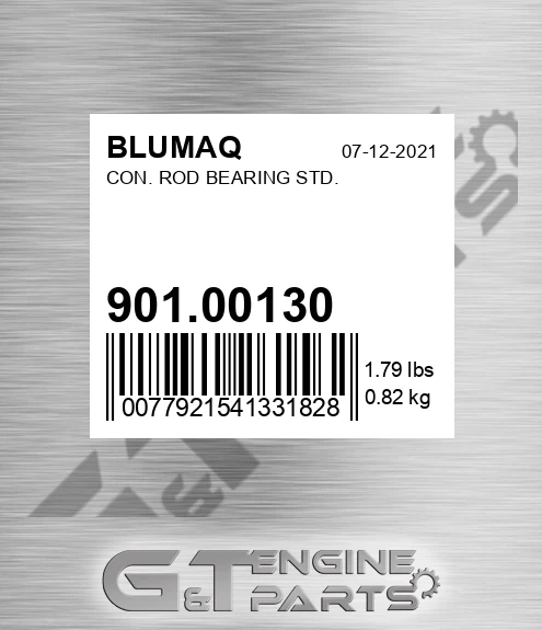 901.00130 Con. Rod Bearing Std. for BLUMAQ