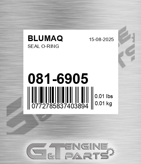 081-6905 Seal O-ring for BLUMAQ