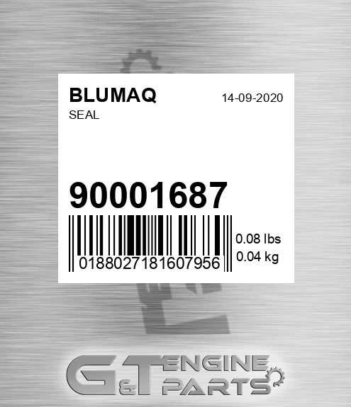 900.01687 Seal for BLUMAQ