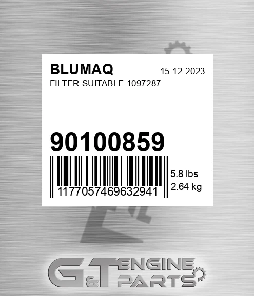 901.00859 Filter Suitable 1097287 for BLUMAQ