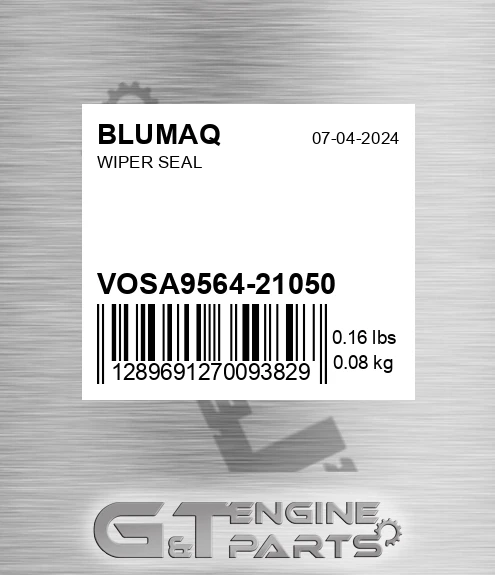 VOSA9564-21050 Wiper Seal for BLUMAQ