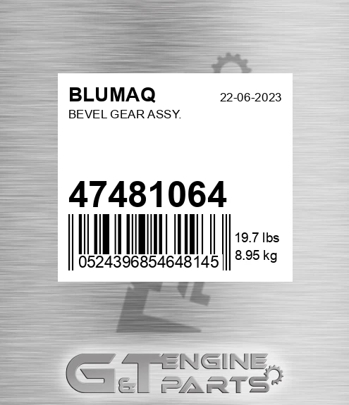 47481064 Bevel Gear Assy.