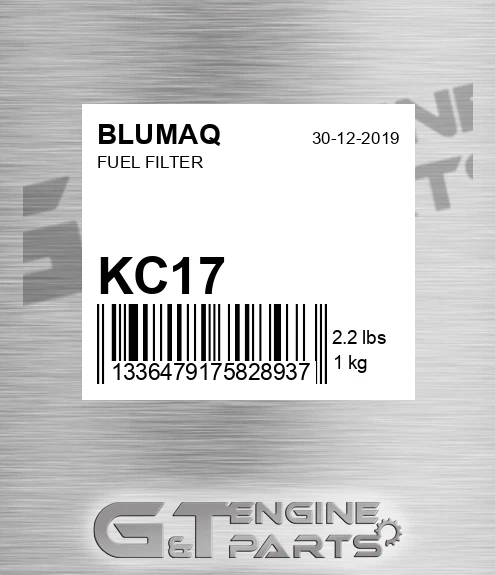 KC17 BLUMAQ Fuel Filter