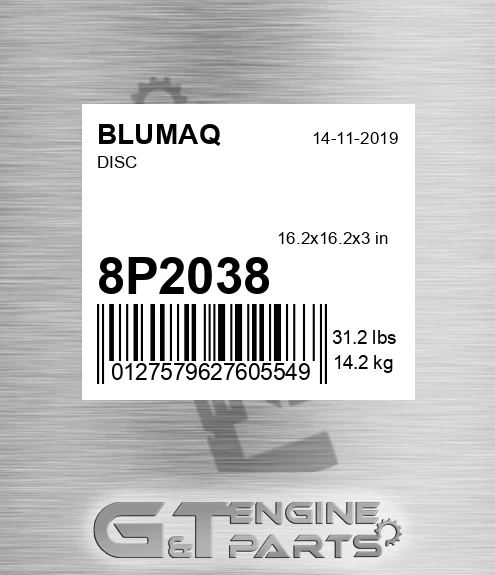 8P-2038 Disc for BLUMAQ