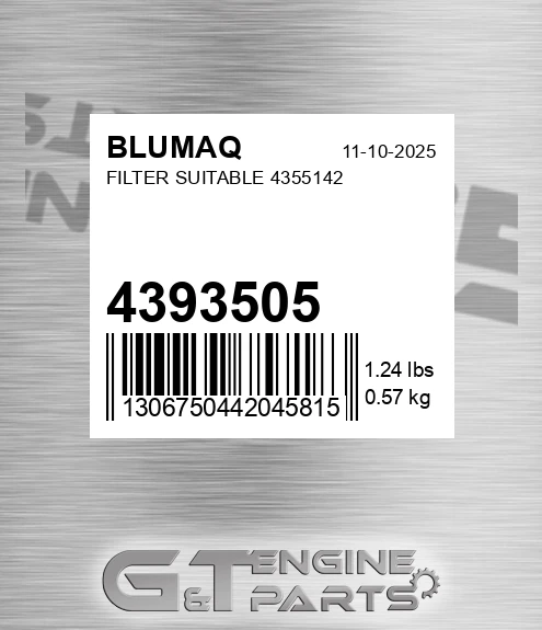 4393505 Filter Suitable 4355142 for BLUMAQ