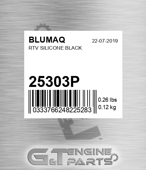 25303P Rtv Silicone Black for BLUMAQ