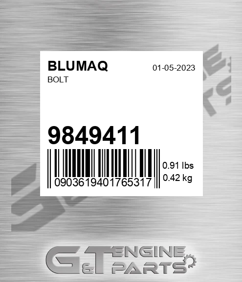 9849411 BLUMAQ Bolt