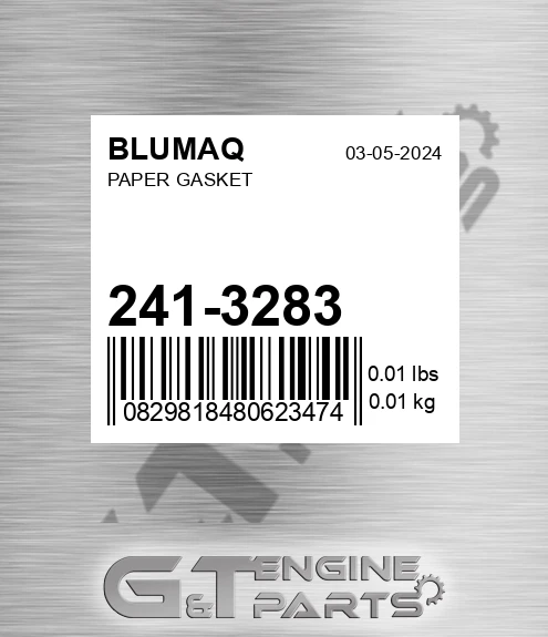 241-3283 Paper Gasket for BLUMAQ