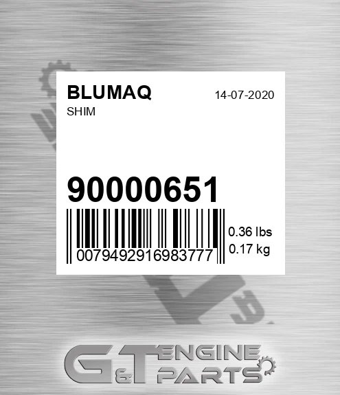 900.00651 Shim for BLUMAQ