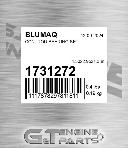 173-1272 Con. Rod Bearing Set for BLUMAQ