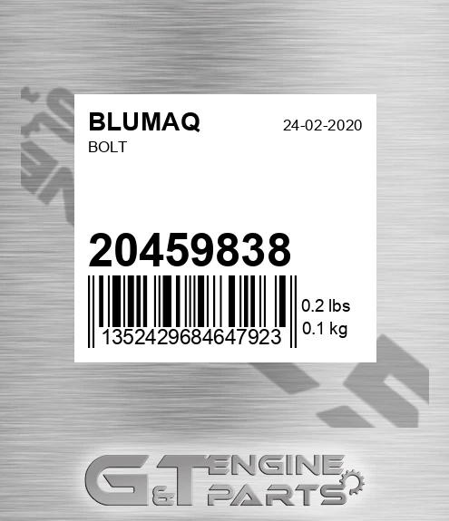 20459838 Bolt for BLUMAQ
