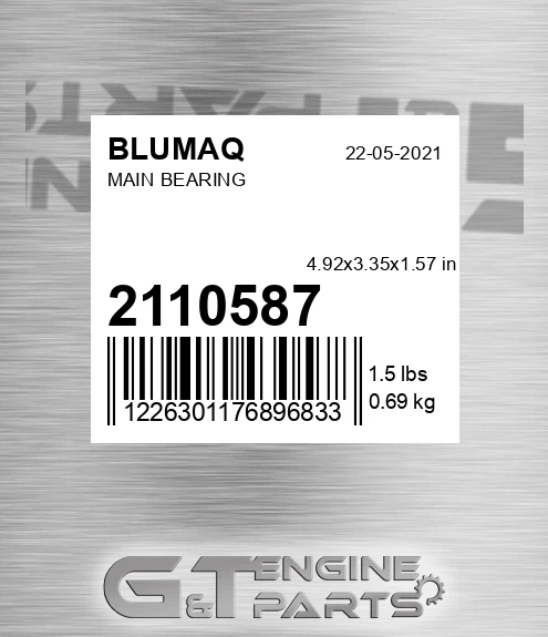 211-0587 Main Bearing