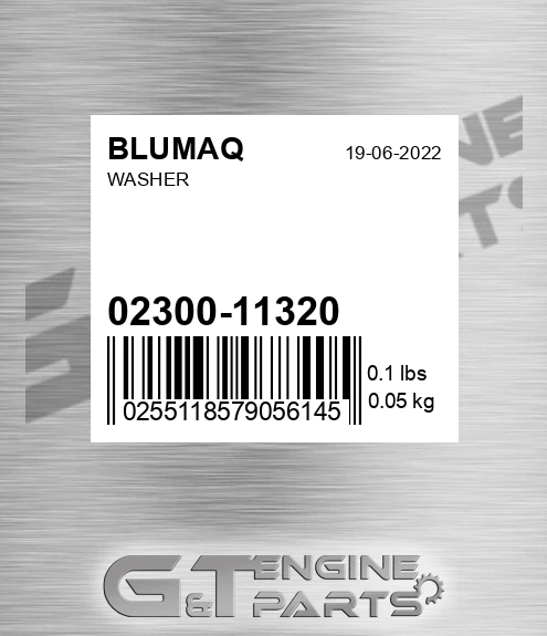 02300-11320 Washer for BLUMAQ