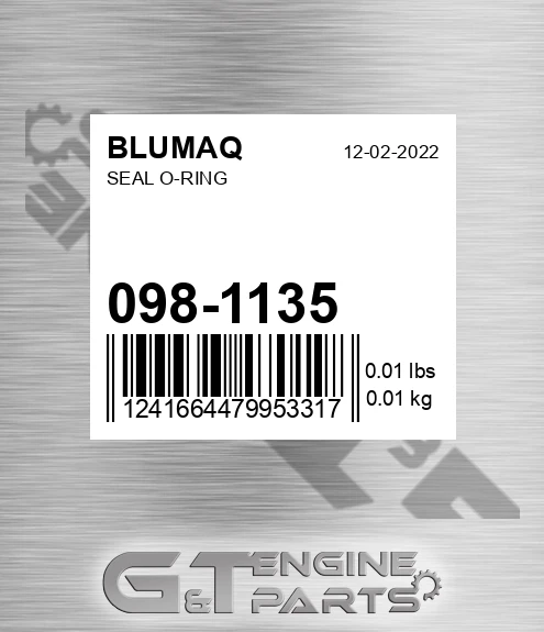 098-1135 Seal O-ring for BLUMAQ