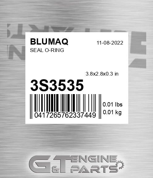 3S-3535 Seal O-ring for BLUMAQ