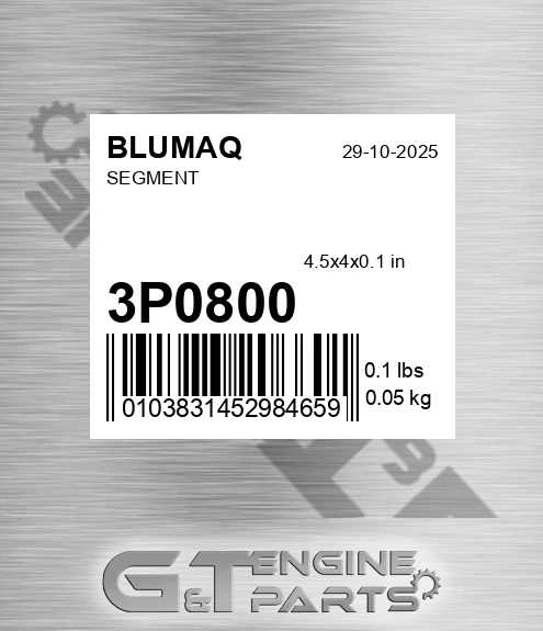 3P-0800 Segment for BLUMAQ