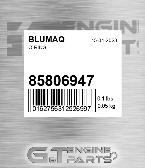 85806947 O-ring