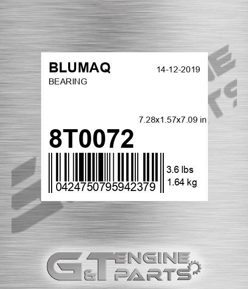 8T-0072 Bearing for BLUMAQ