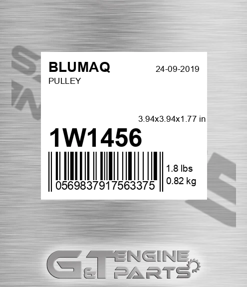 1W-1456 Pulley for BLUMAQ