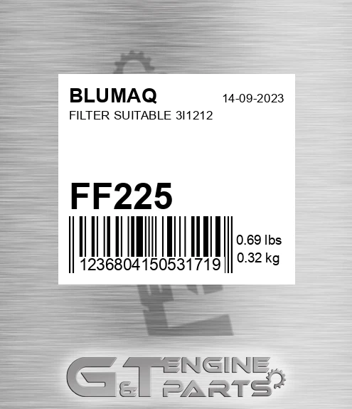 FF225 Filter Suitable 3i1212