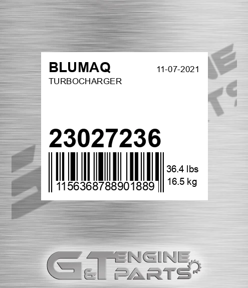 23027236 Turbocharger for BLUMAQ