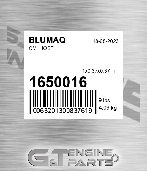 165-0016 Cm. Hose for BLUMAQ
