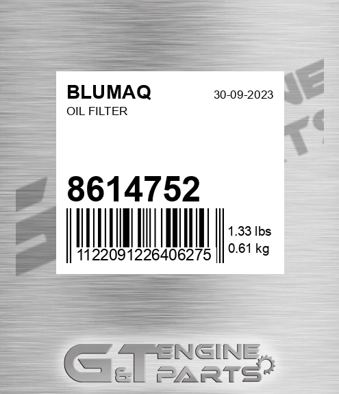 8614752 Hydraulic Filter for BLUMAQ